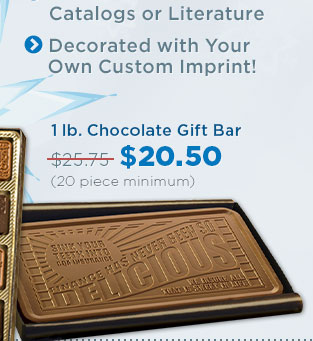 1 lb. Chocolate Gift Bar